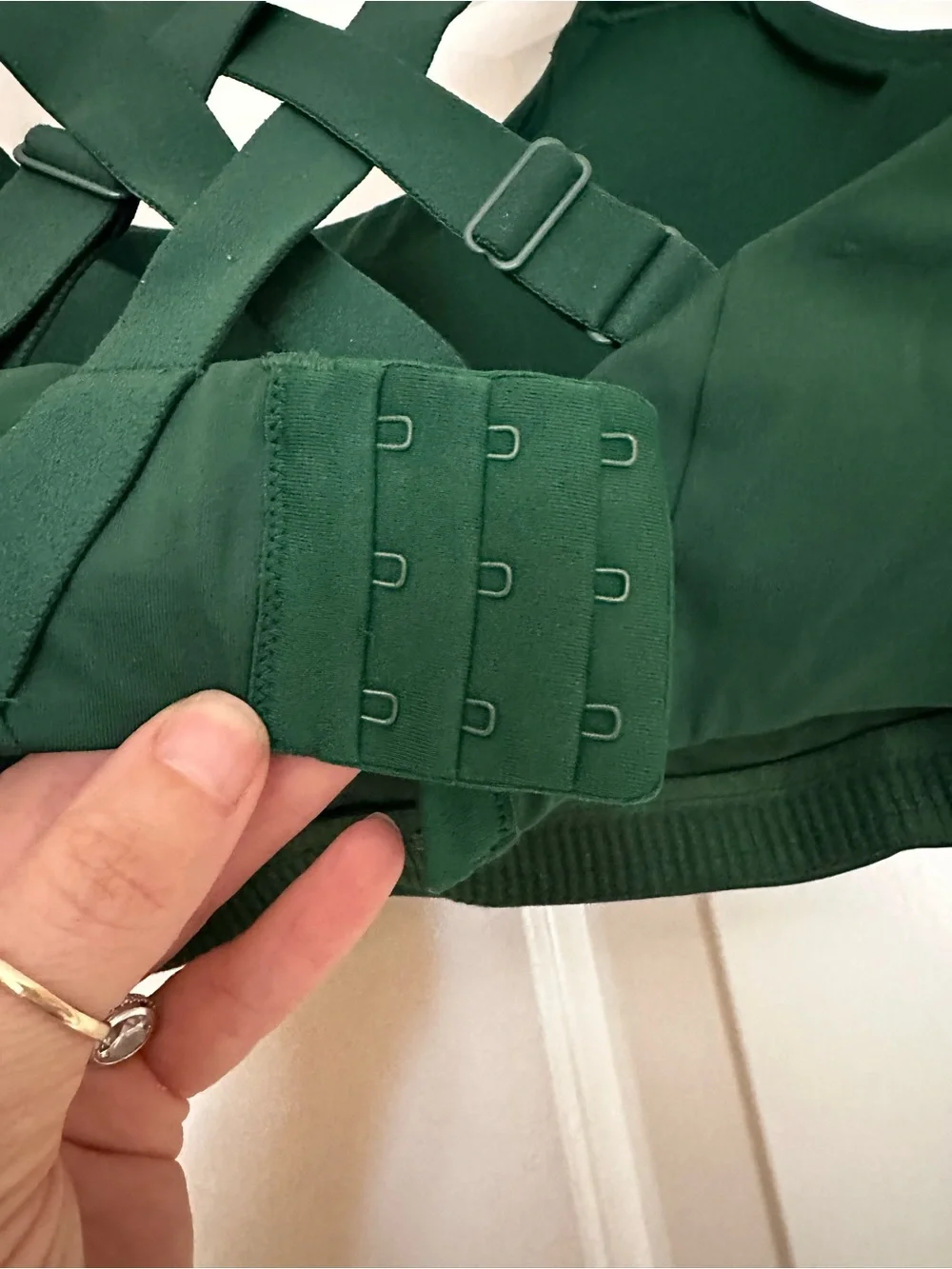 lululemon athletica Deep Green Cross-Back Sports Bra